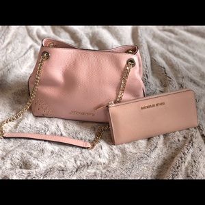Pink Michael Kors Purse and Wallet